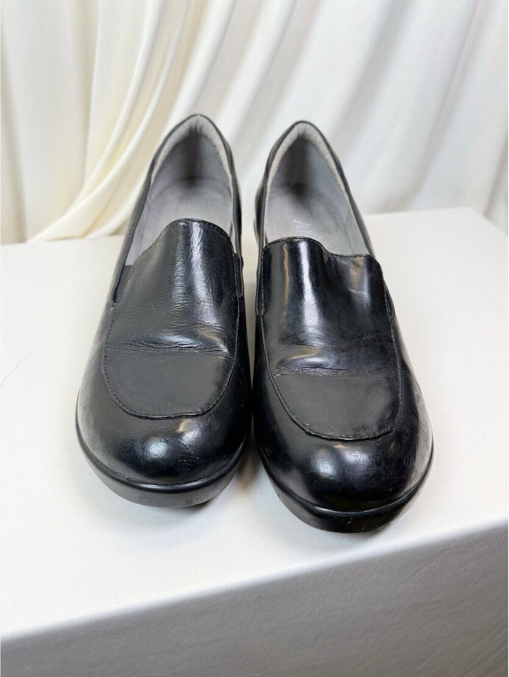 Alegria Debra Smooth Leather Slip-On Clogs – Black –41 (US Sz 10)